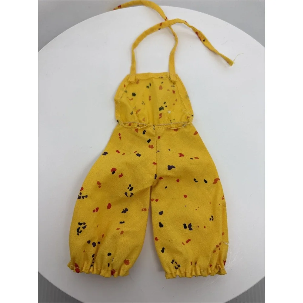 Vintage 1978‎ Barbie Fashion Collectibles #3686 Yellow Romper Jumper *read